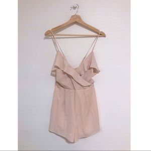 Charlotte Russe Blush Shorts Romper